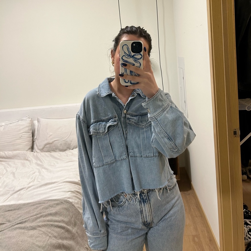 Agolde denim nyx shirt